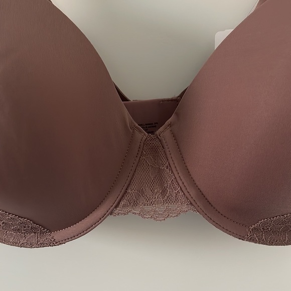 NWT | SOMA | Vanishing Perfect Coverage Lace Trim | French Mauve | Size 34DD - Picture 4 of 12